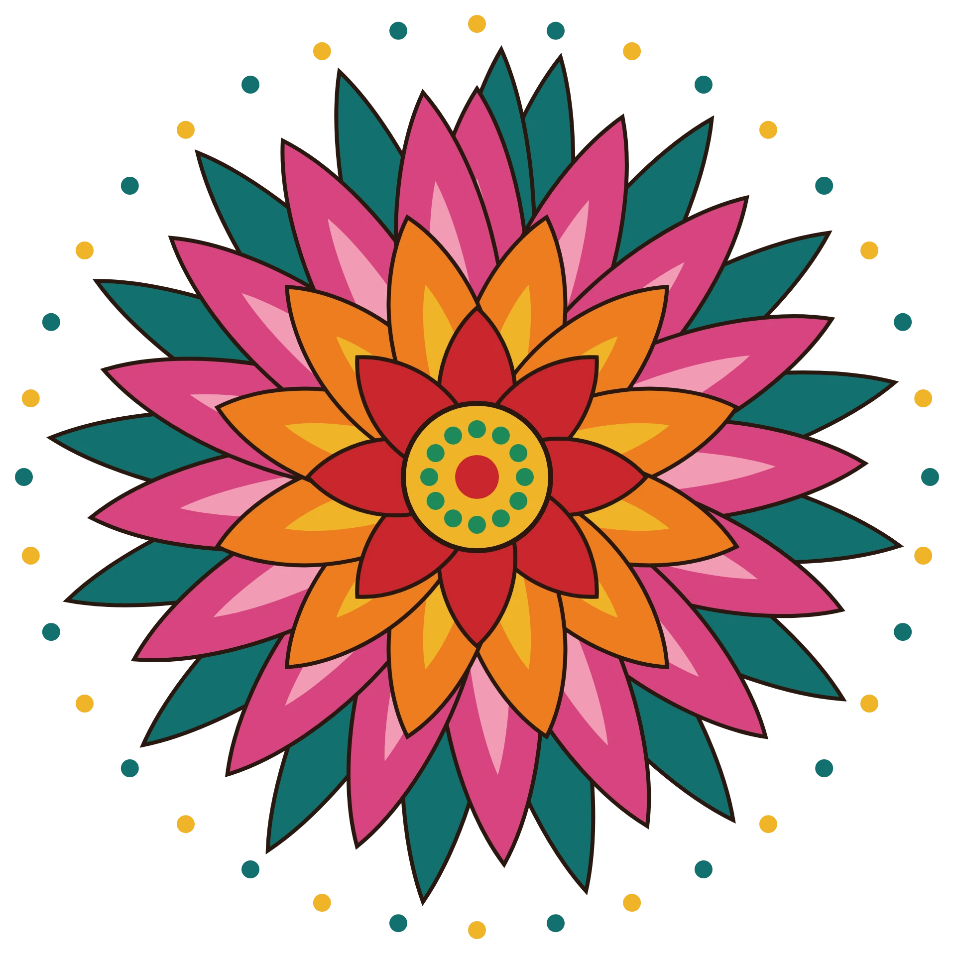 Nelum Mandala – example print artwork