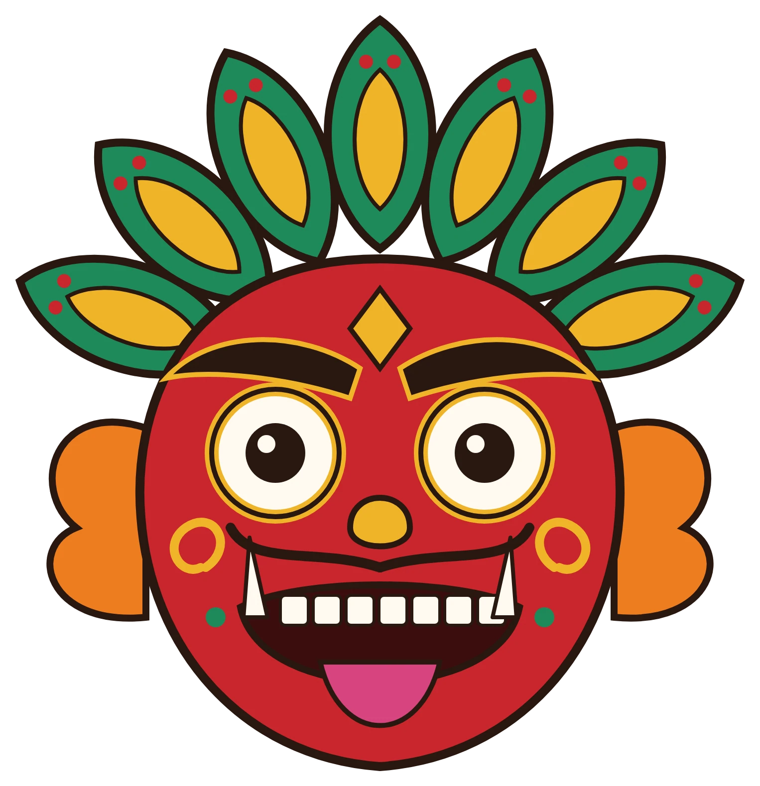 Raksha Mask – example print artwork
